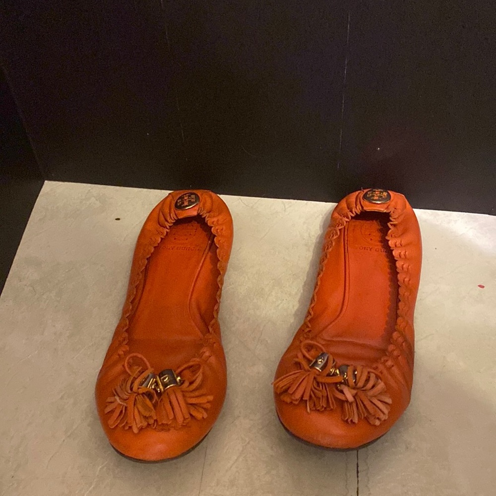 Tory Burch Reese mestico ballerina flats shoes size 7.5